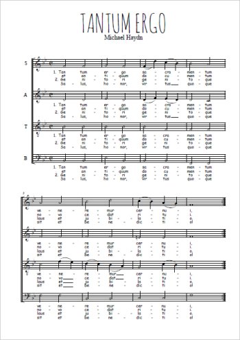 Michael Haydn - Tantum ergo sacramentum